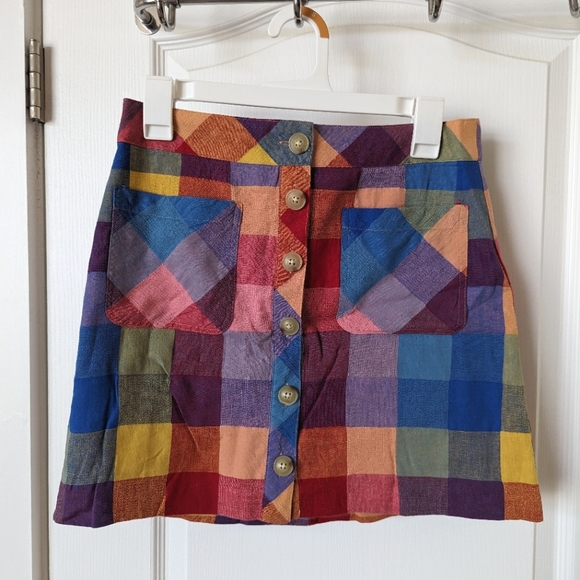 Madewell Patch Pocket Mini Skirt - Picture 2 of 8